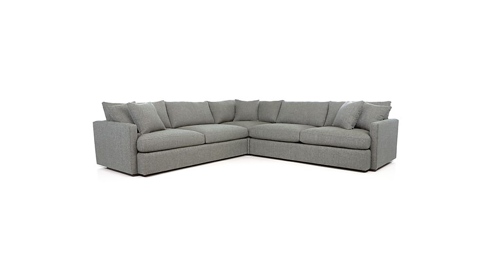 Lounge II 3Piece Sectional Sofa Taft Steel Crate and Barrel