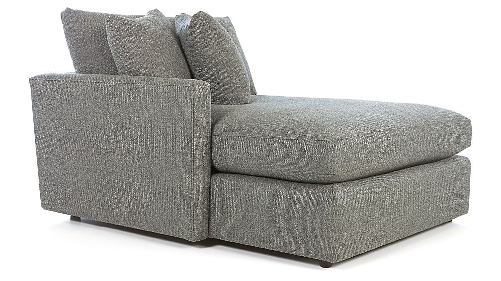 Lounge II Left Arm Chaise Lounge Taft Heather Crate and Barrel