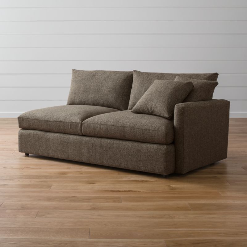 Lounge II Right Arm Sofa Taft Cement Crate and Barrel