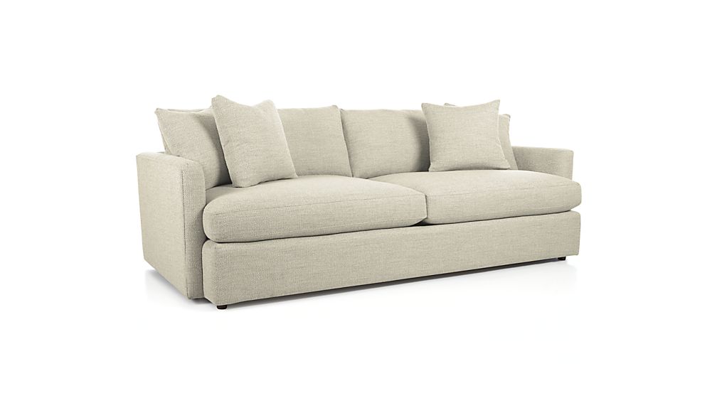 Lounge II 93" Sofa Taft: Cement | Crate And Barrel