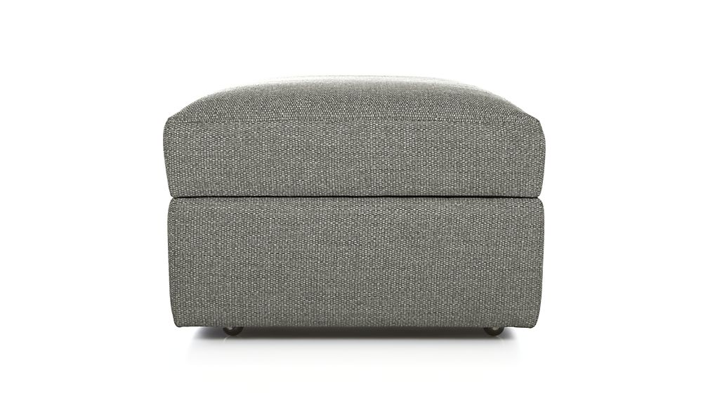 Lounge II Storage Ottoman with Casters Taft Steel Crate and Barrel