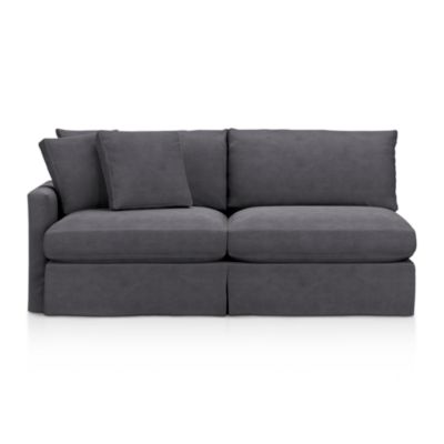 Lounge Slipcovered Left Arm Sectional Sofa