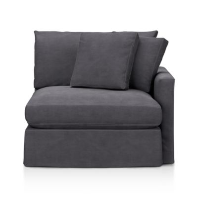 Lounge Slipcovered Right Arm Sectional Chair