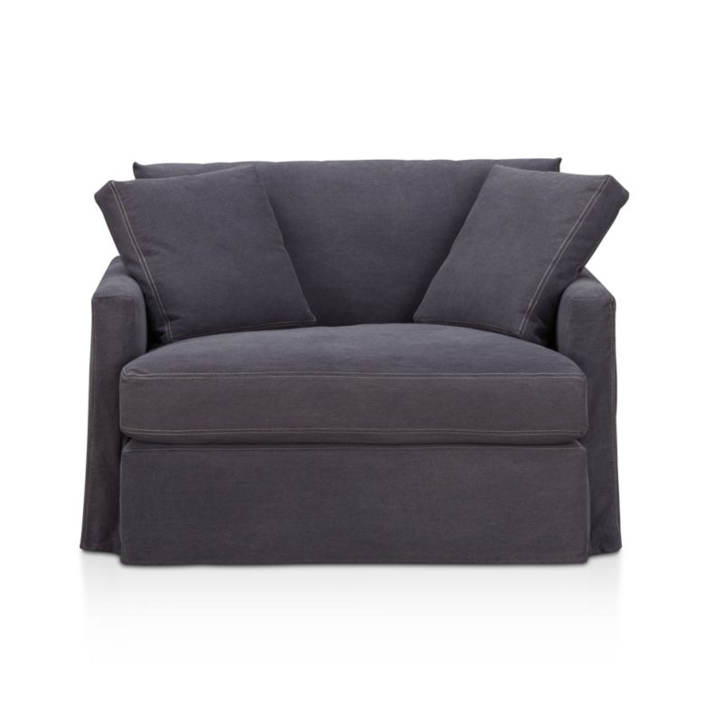 Lounge Slipcovered Chair and a Half