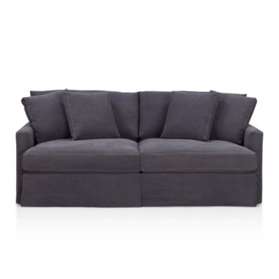 Slipcovered Sofas on Denim Furniture Collection Slipcover   Crate And Barrel