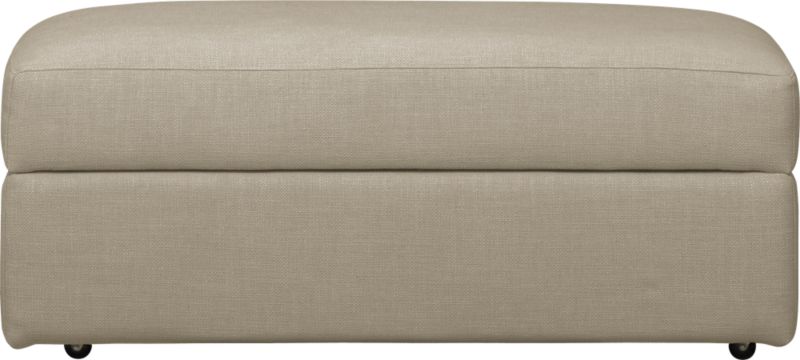 Lounge Ottoman and a Half with Casters