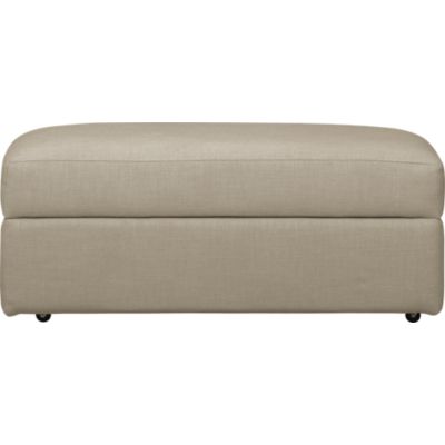 Lounge Ottoman and a Half with Casters