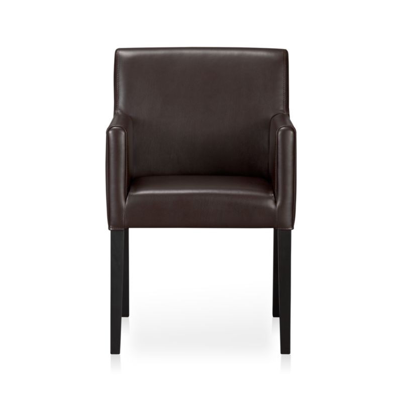 Lowe Chocolate Leather Arm Chair