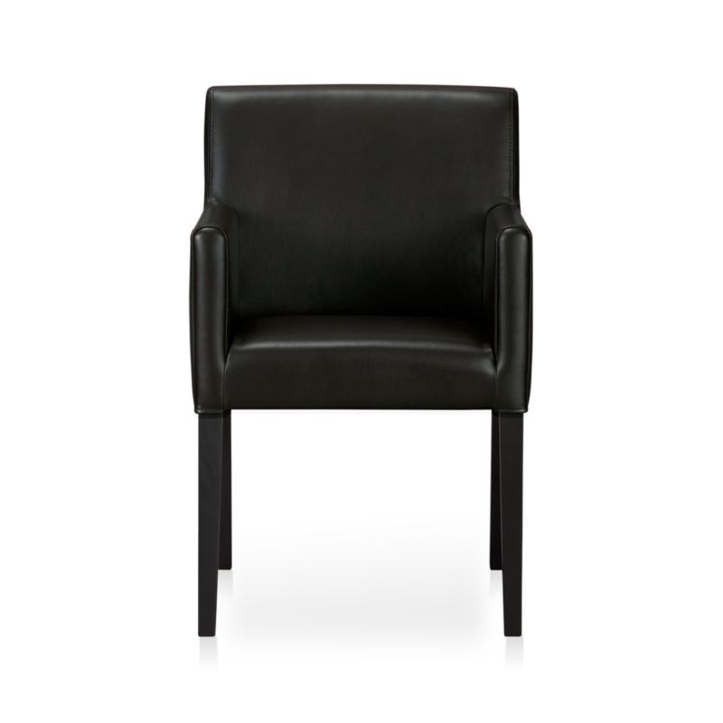 Lowe Onyx Leather Arm Chair