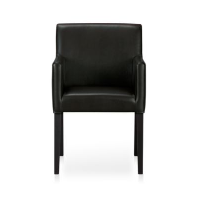 Lowe Onyx Leather Arm Chair