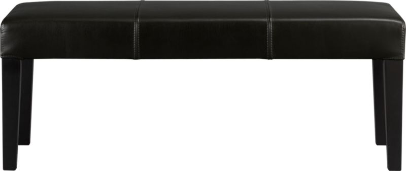 Lowe Onyx Leather Bench