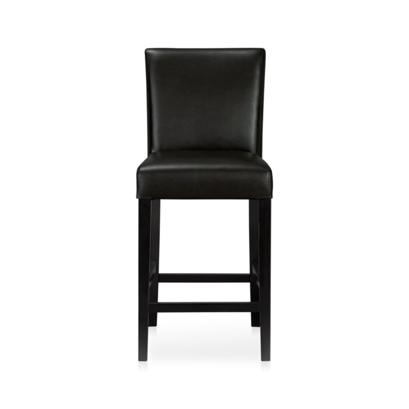 Lowe Onyx 24" Leather Counter Stool
