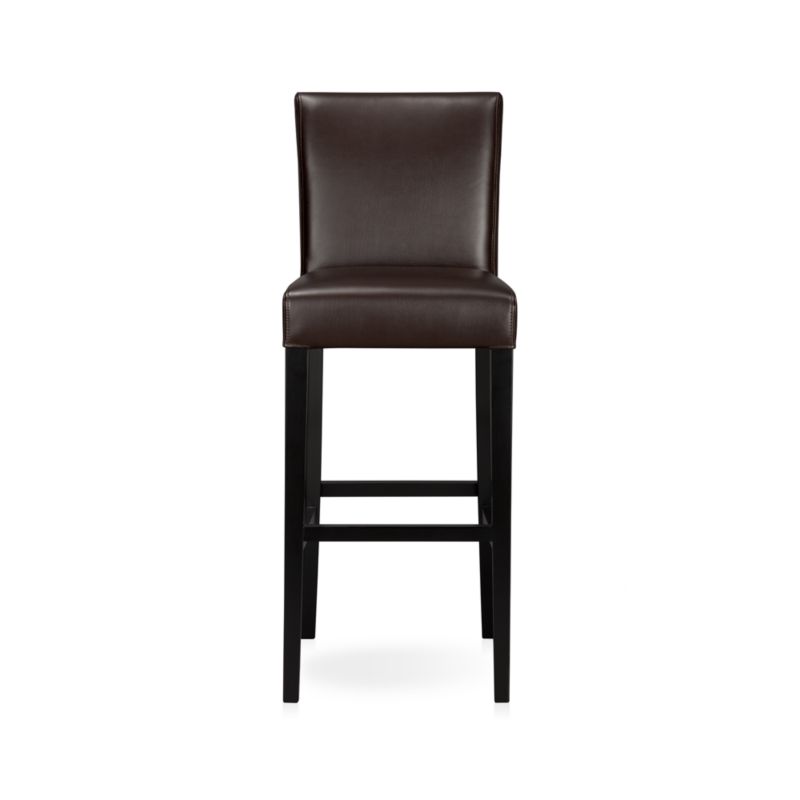 Lowe Chocolate 30" Leather Barstool