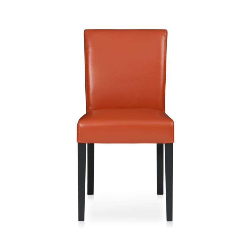 Lowe Persimmon Leather Side Chair