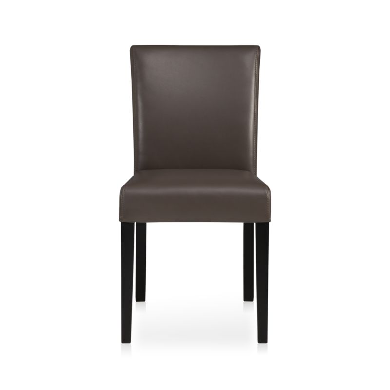 Lowe Smoke Leather Side Chair