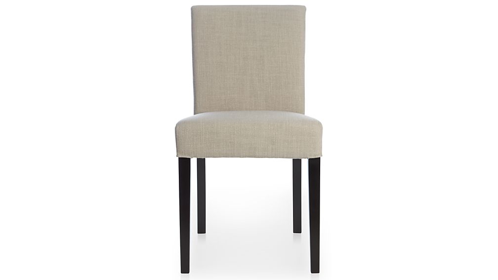 Lowe Pewter Upholstered Dining Chair Crate and Barrel