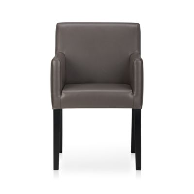 Lowe Smoke Leather Arm Chair
