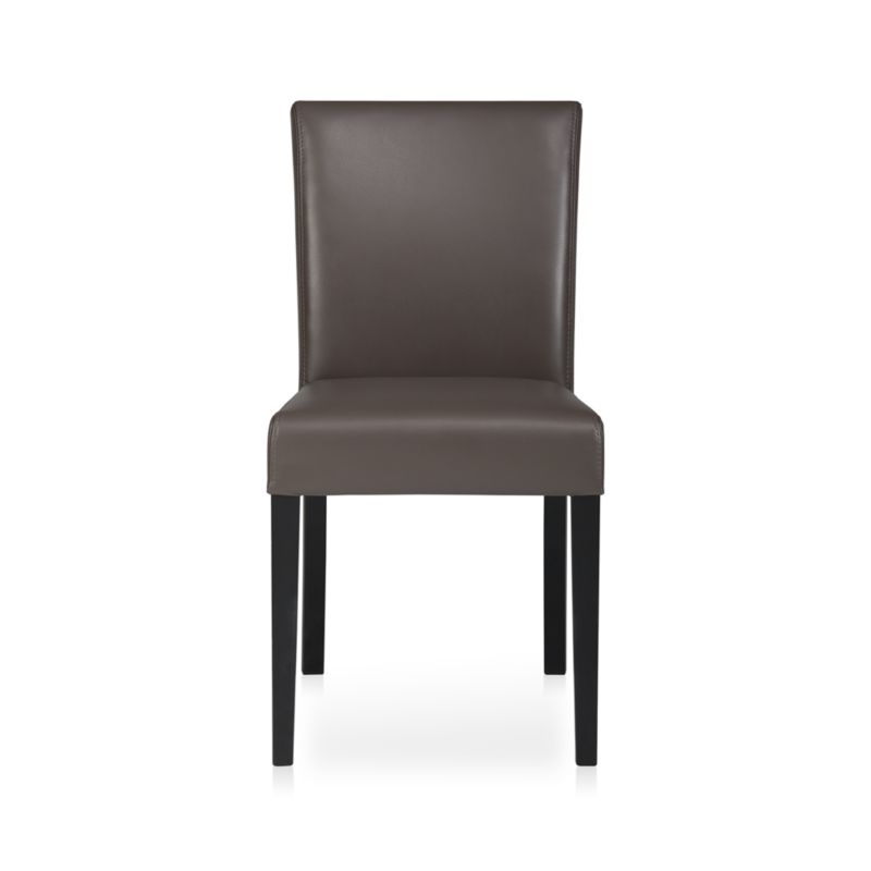 Lowe Smoke Leather Side Chair