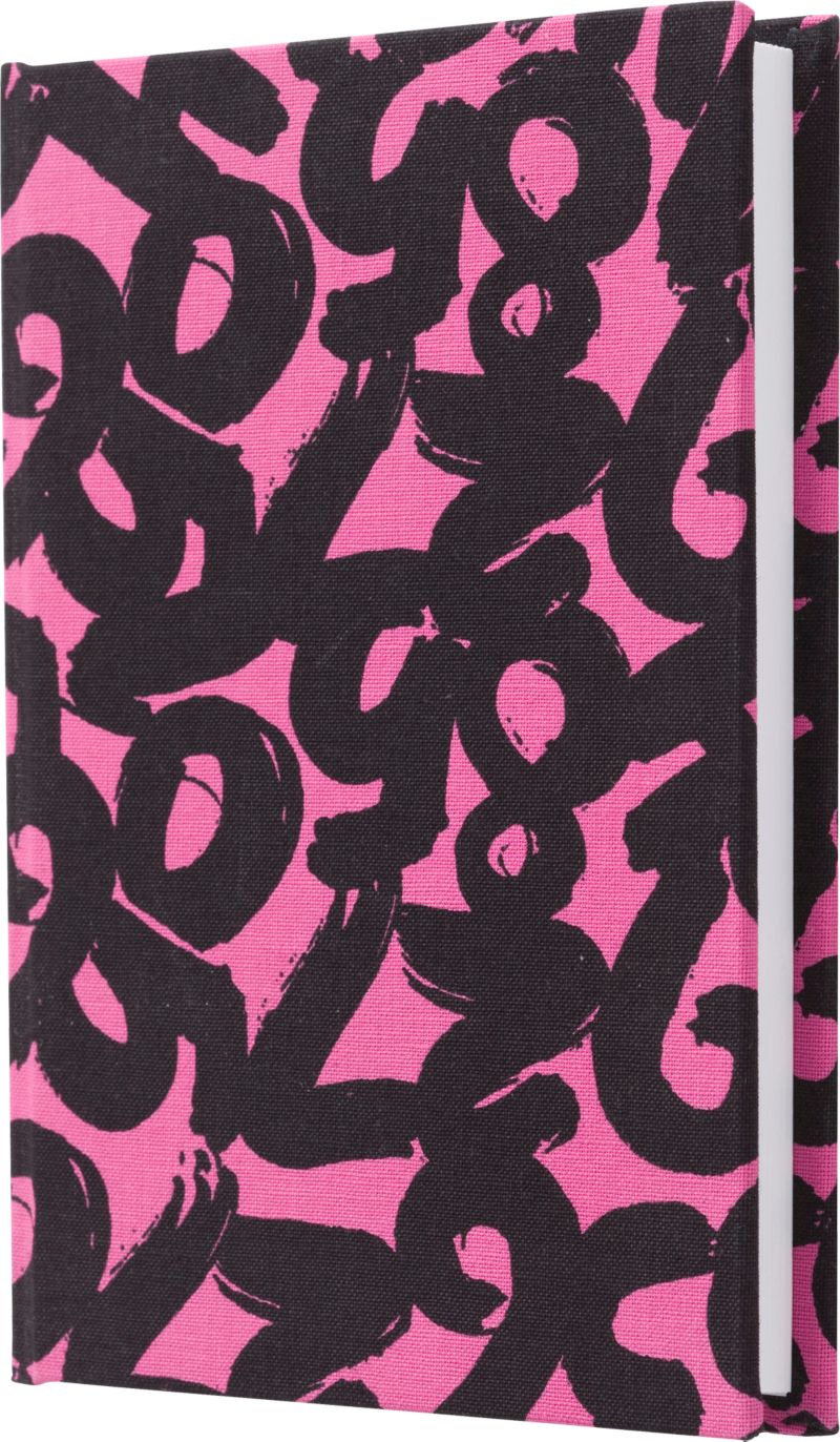 Marimekko Lukematon Black and Pink 6"x8" Notebook