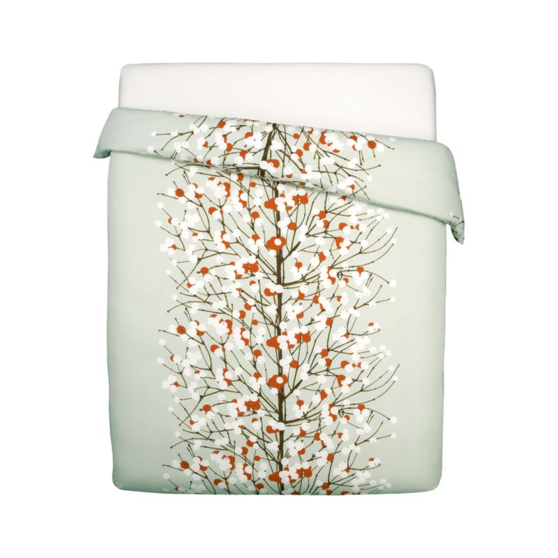 Marimekko Lumimarja Rust King Duvet Cover
