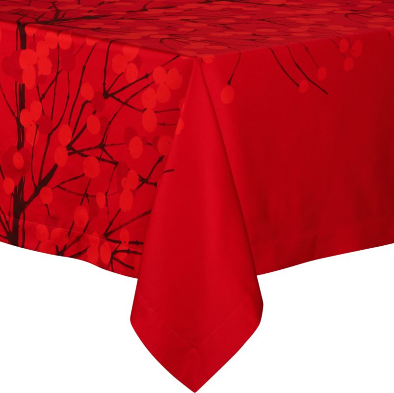 Marimekko (r) Lumimarja Red Tablecloth