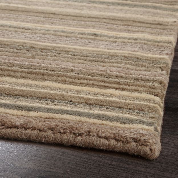 Lynx Grey Textured Wool Rug Crate and Barrel