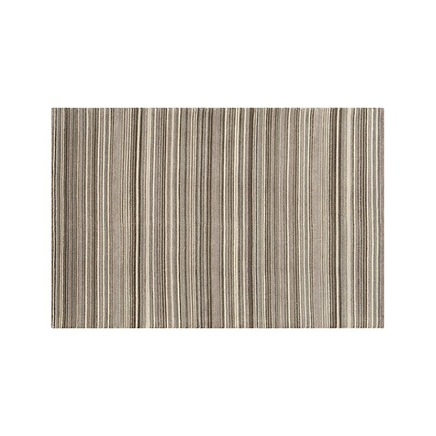 Lynx Grey Textured Wool Rug 6'x9' + Reviews Crate and Barrel