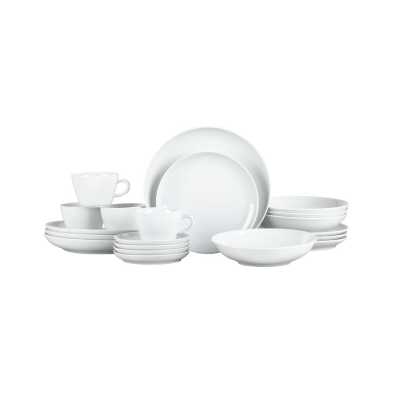 20-Piece Set: four 5-piece place settings.