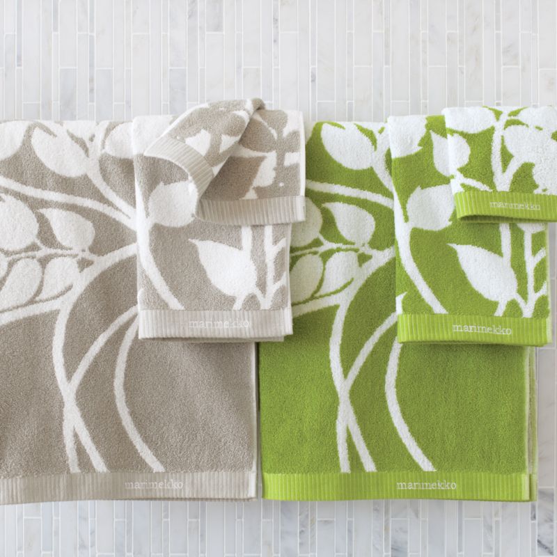 Marimekko (r) Madison Taupe Bath Towels