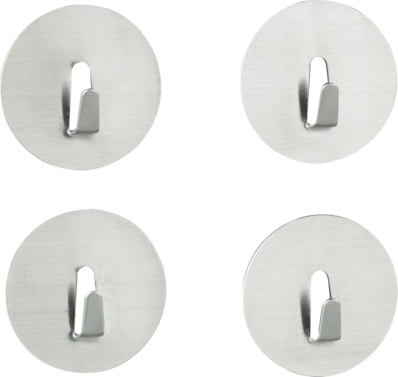 Set of 4 Stainless Mini Magnet Hooks