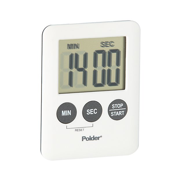 Polder ® Mini White Magnetic Digital Timer Crate And Barrel