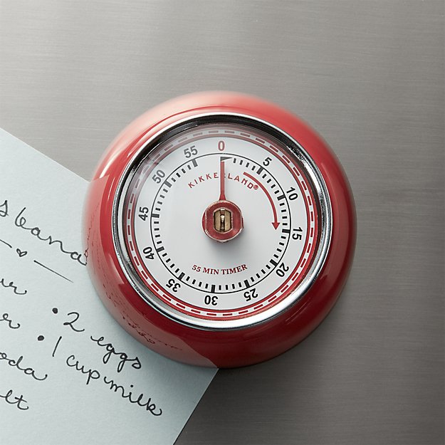 Red Kitchen Timer Crate and Barrel