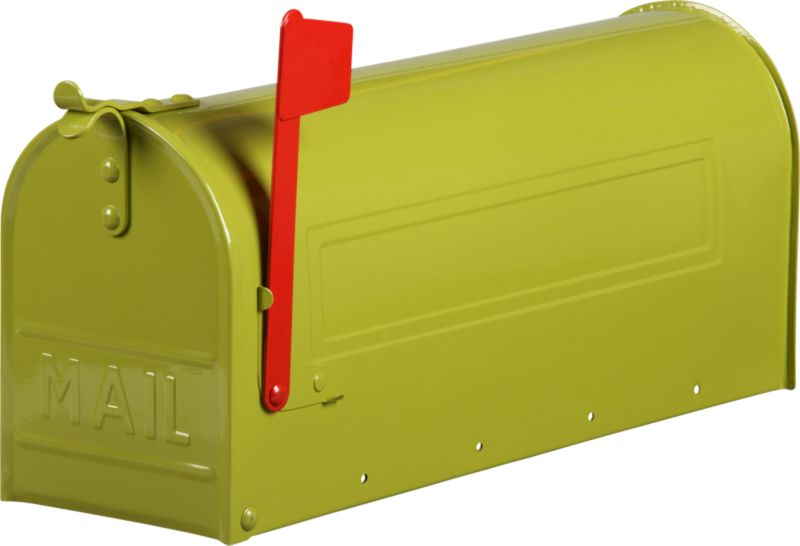 Green Post Mount Mailbox