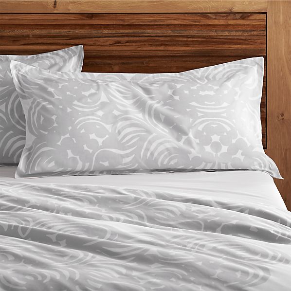 Marimekko Mandariini King Sham in All Bedding Crate and Barrel