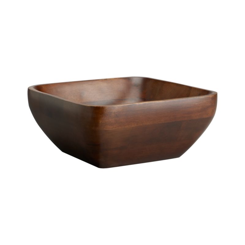 Mango Wood Square Salad Bowl