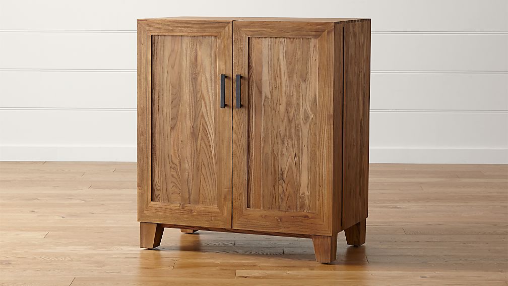 Marin Natural Bar Cabinet + Reviews | Crate and Barrel Marin Natural Bar Cabinet + Reviews | Crate and Barrel