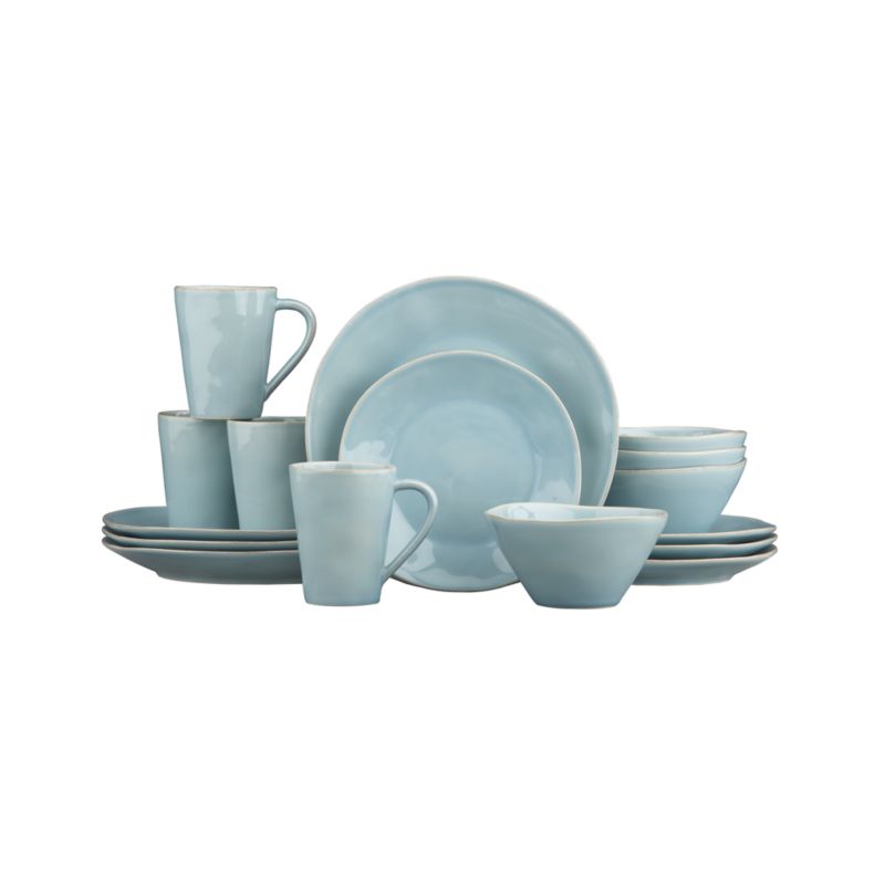 Marin Blue 16-Piece Dinnerware Set