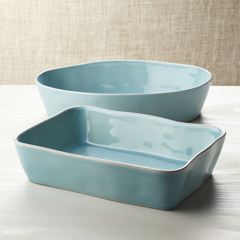 Marin Blue Baking Dishes Crate and Barrel