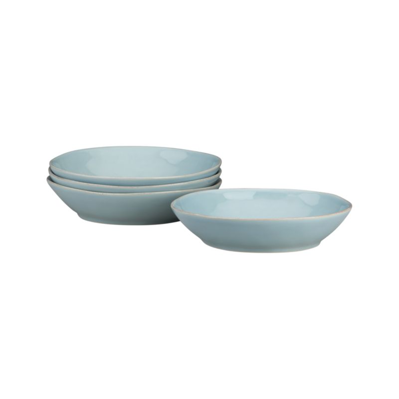 Set of 4 Marin Blue Pasta-Low Bowl