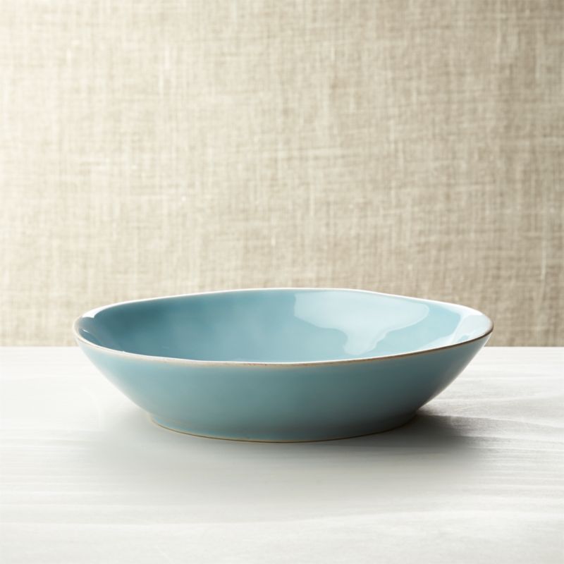 Marin Blue PastaLow Bowl Crate and Barrel