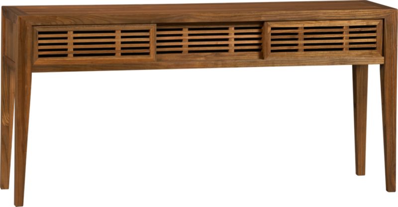 Marin Console Table with Sliding Doors