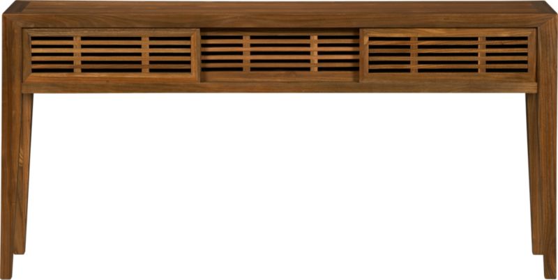 Marin Console Table with Sliding Doors
