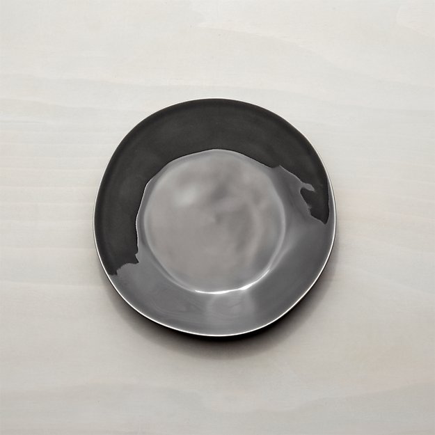 Marin Dark Grey Salad Plate Crate and Barrel