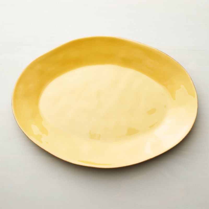 Marin Gold 20" Oval Serving Platter Crate and Barrel