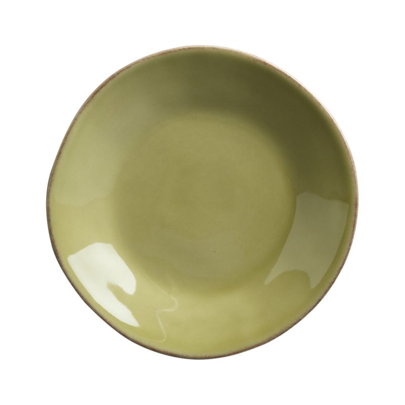 Green Appetizer Plate. 6.25" dia.