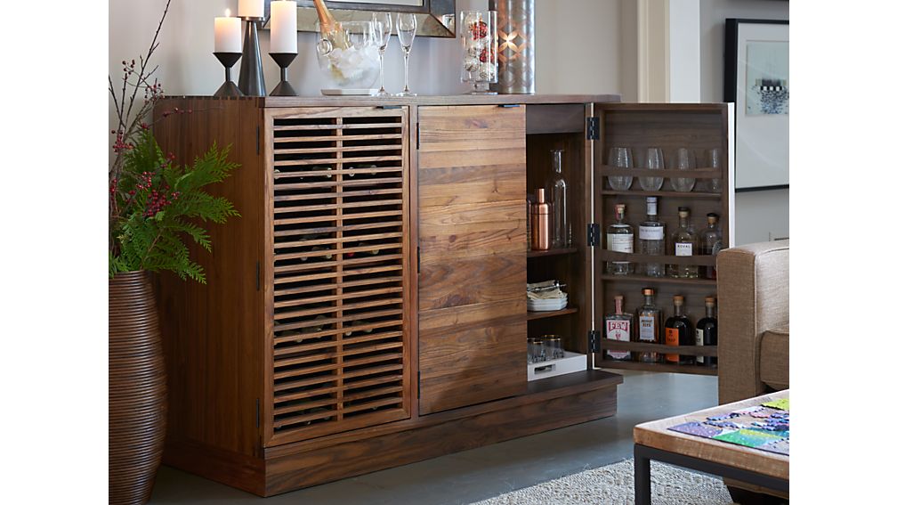 Marin Natural Large Bar/Media Crate and Barrel