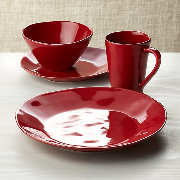 Marin Red Dinnerware Crate and Barrel