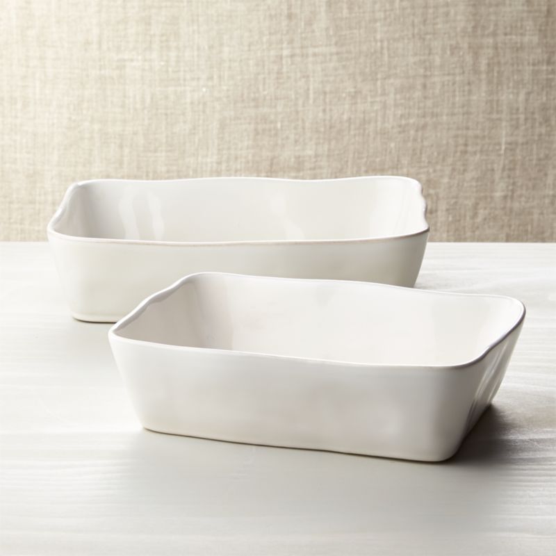 Marin Rectangular White Baking Dishes Crate and Barrel