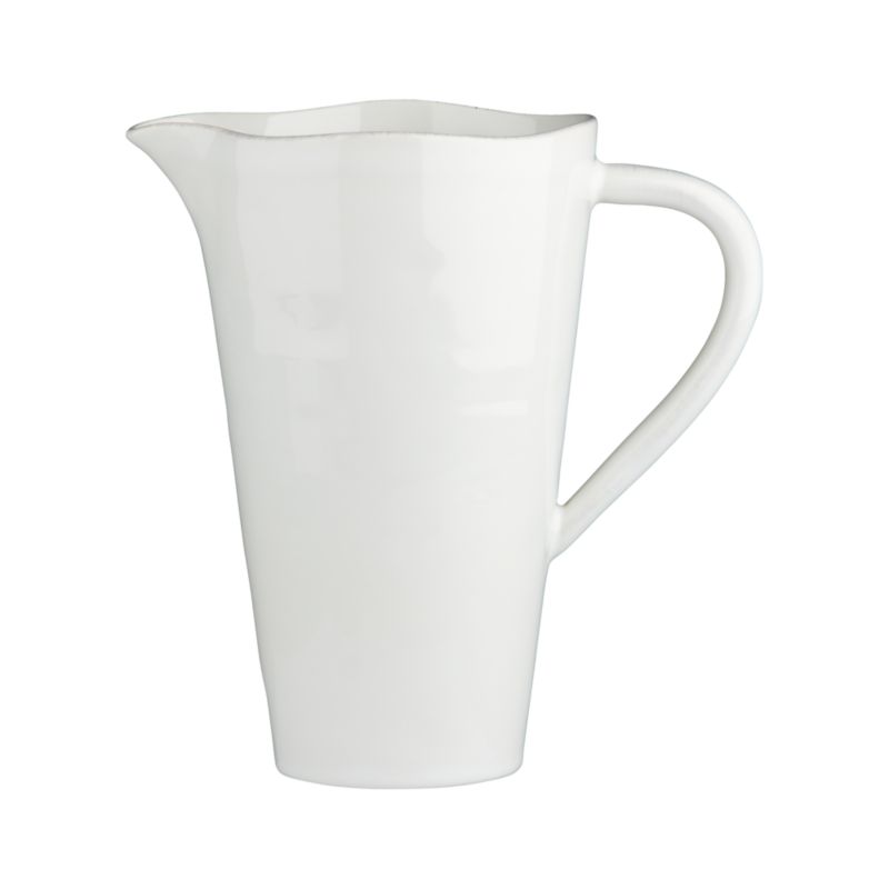 Marin White Pitcher-Vase