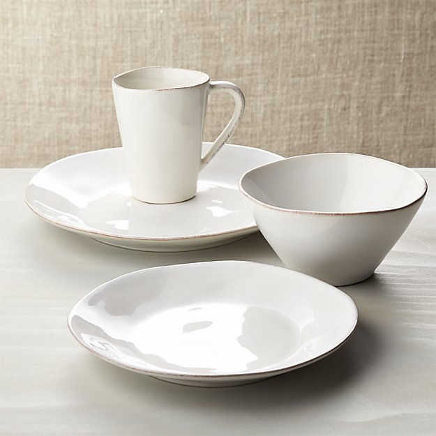 Marin White Dinnerware Crate and Barrel